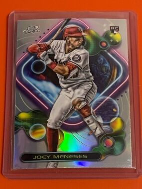 Joey Meneses [Rookie-Refractor] #89 2023 Topps Cosmic Chrome Baseball Card